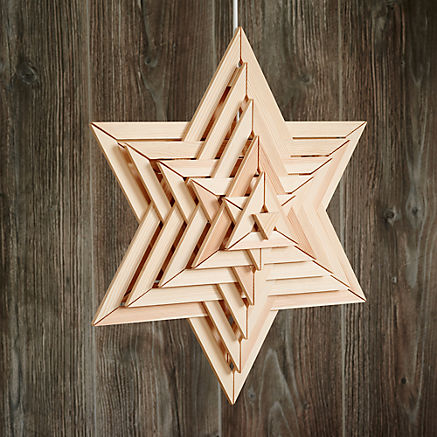 Sternlampe aus Holz Sternlampe aus Holz